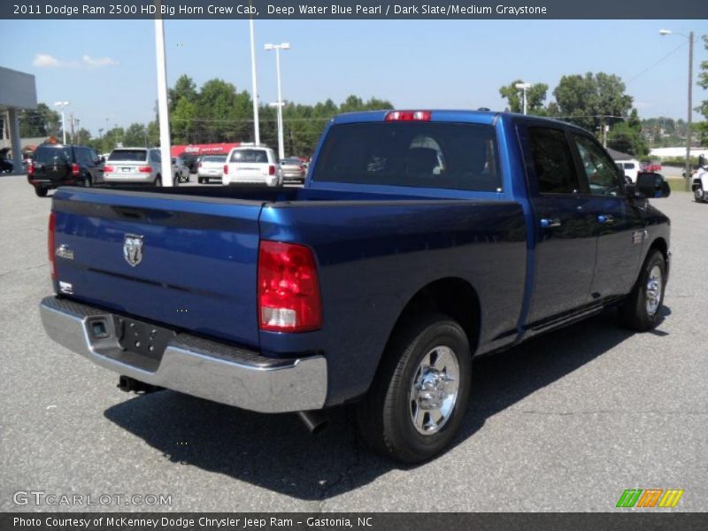 Deep Water Blue Pearl / Dark Slate/Medium Graystone 2011 Dodge Ram 2500 HD Big Horn Crew Cab