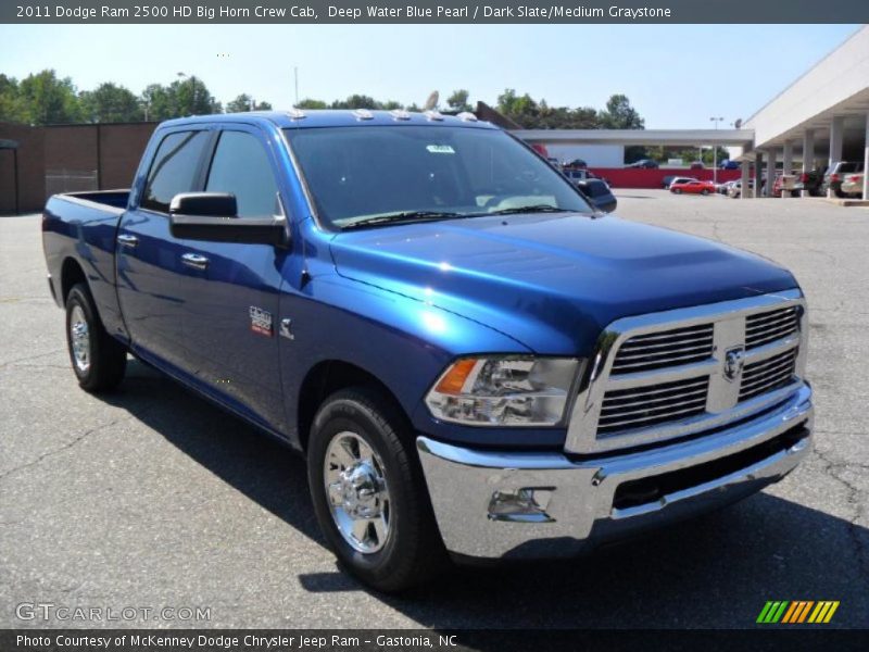 Deep Water Blue Pearl / Dark Slate/Medium Graystone 2011 Dodge Ram 2500 HD Big Horn Crew Cab