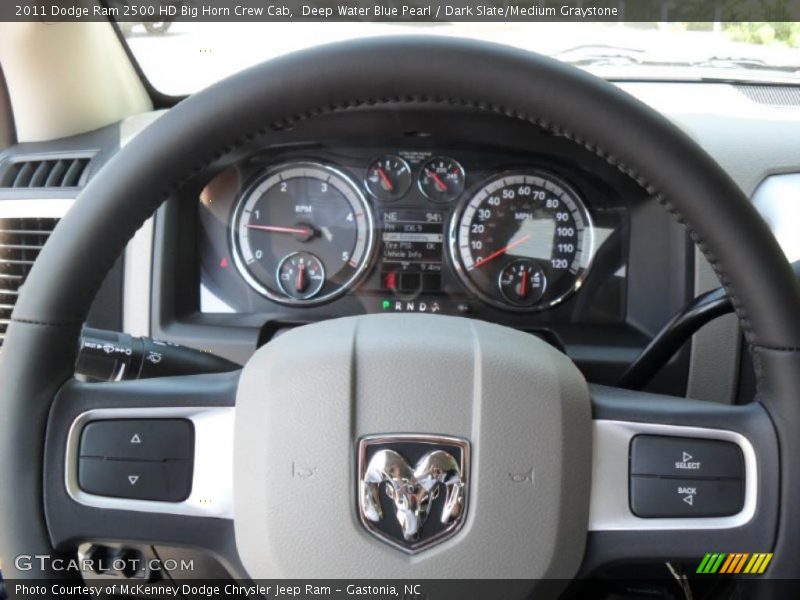 Deep Water Blue Pearl / Dark Slate/Medium Graystone 2011 Dodge Ram 2500 HD Big Horn Crew Cab