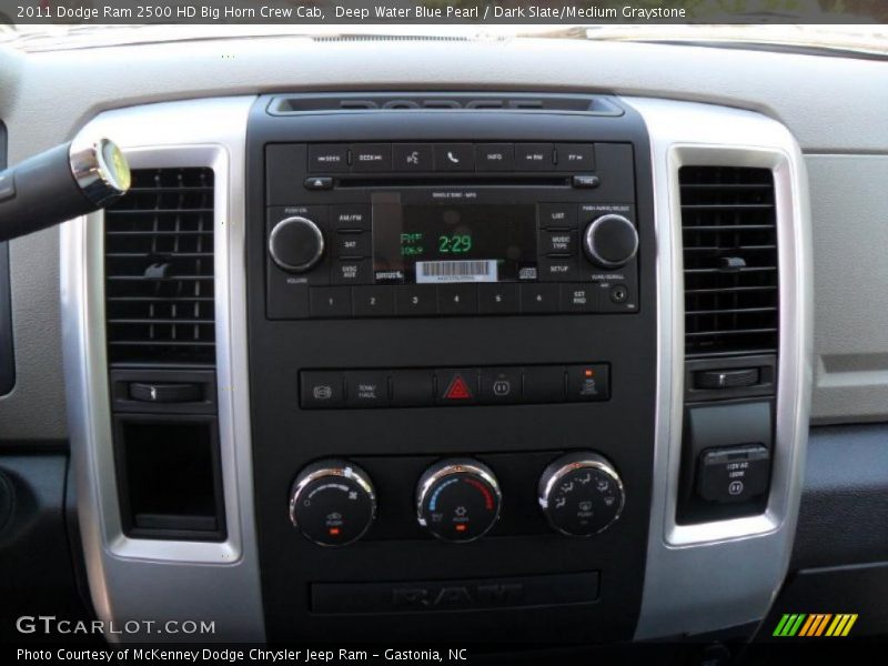 Deep Water Blue Pearl / Dark Slate/Medium Graystone 2011 Dodge Ram 2500 HD Big Horn Crew Cab