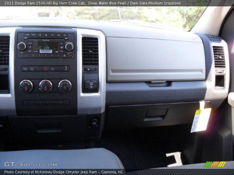 Deep Water Blue Pearl / Dark Slate/Medium Graystone 2011 Dodge Ram 2500 HD Big Horn Crew Cab