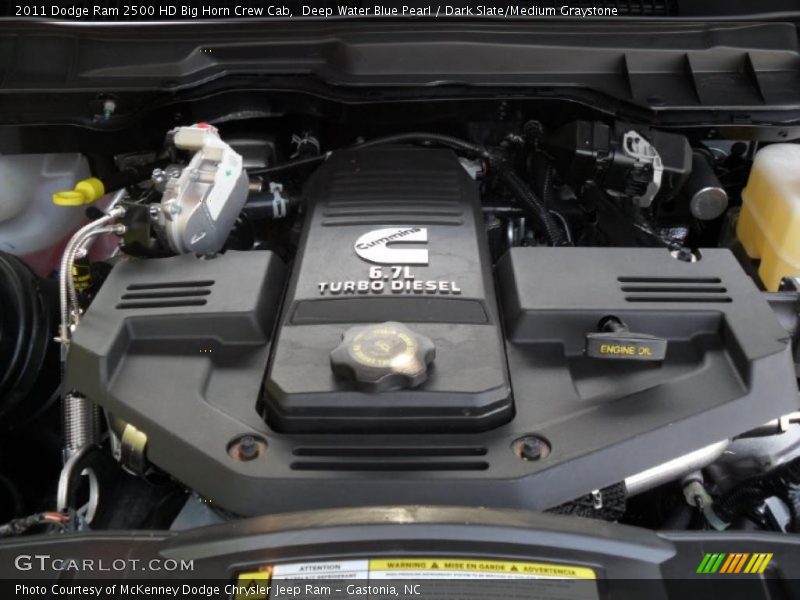 Deep Water Blue Pearl / Dark Slate/Medium Graystone 2011 Dodge Ram 2500 HD Big Horn Crew Cab