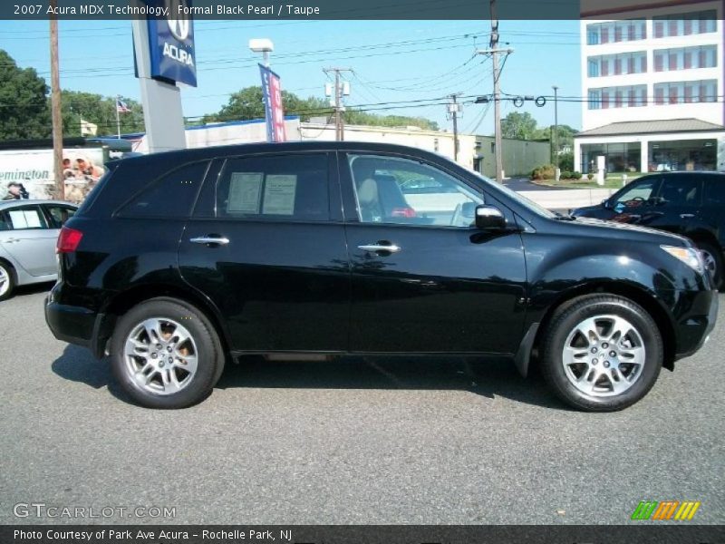 Formal Black Pearl / Taupe 2007 Acura MDX Technology