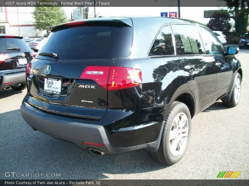 Formal Black Pearl / Taupe 2007 Acura MDX Technology
