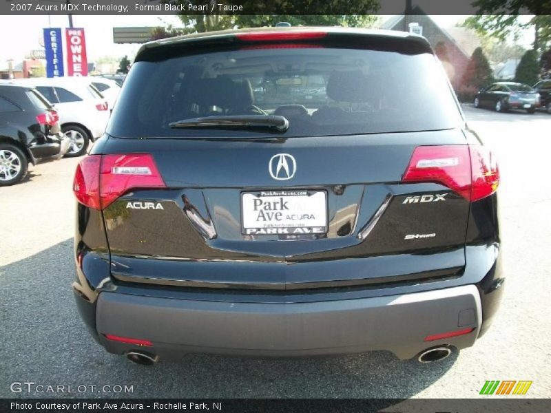 Formal Black Pearl / Taupe 2007 Acura MDX Technology