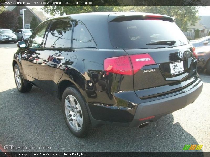 Formal Black Pearl / Taupe 2007 Acura MDX Technology