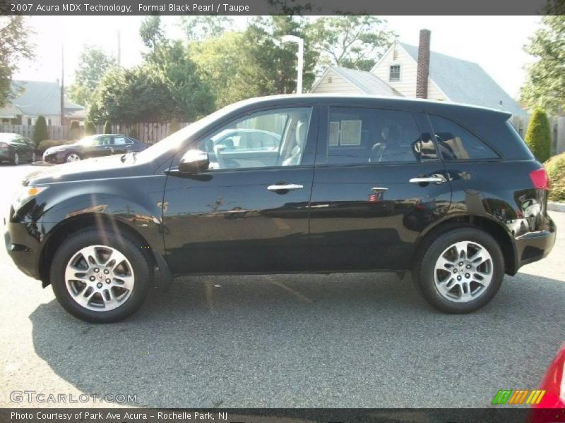 Formal Black Pearl / Taupe 2007 Acura MDX Technology