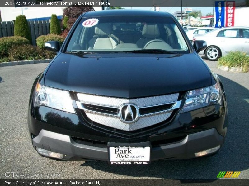Formal Black Pearl / Taupe 2007 Acura MDX Technology