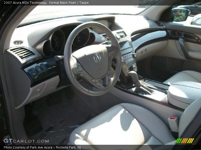 Formal Black Pearl / Taupe 2007 Acura MDX Technology