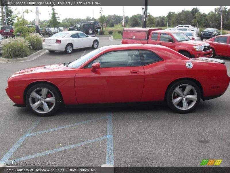 TorRed / Dark Slate Gray 2009 Dodge Challenger SRT8