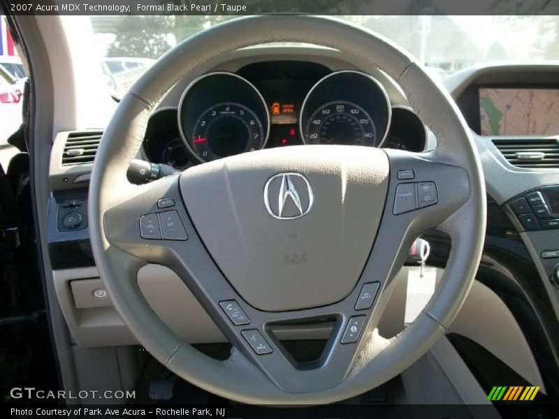 Formal Black Pearl / Taupe 2007 Acura MDX Technology