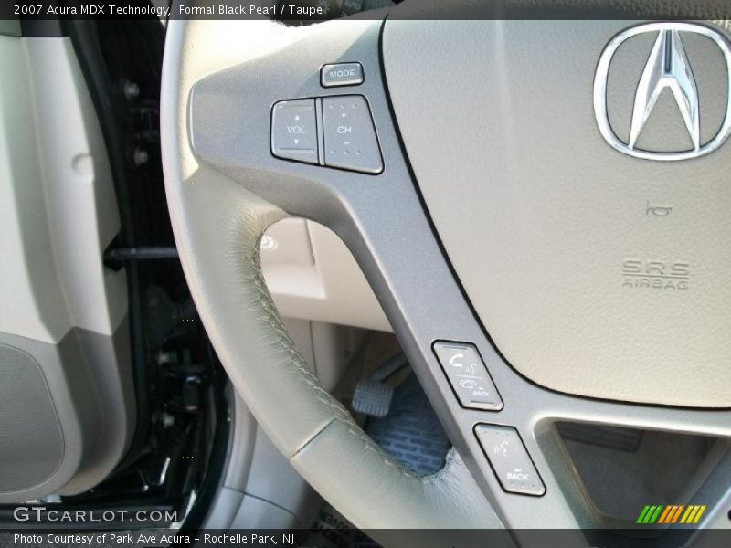 Formal Black Pearl / Taupe 2007 Acura MDX Technology