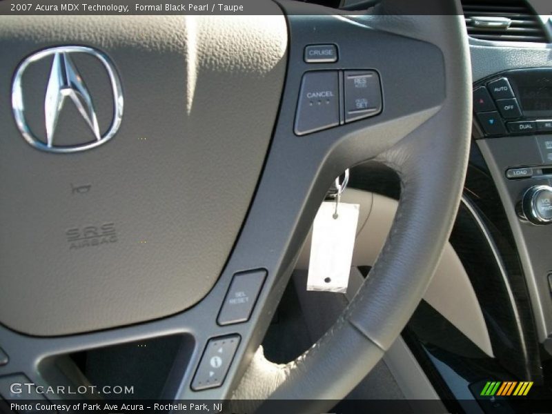 Formal Black Pearl / Taupe 2007 Acura MDX Technology