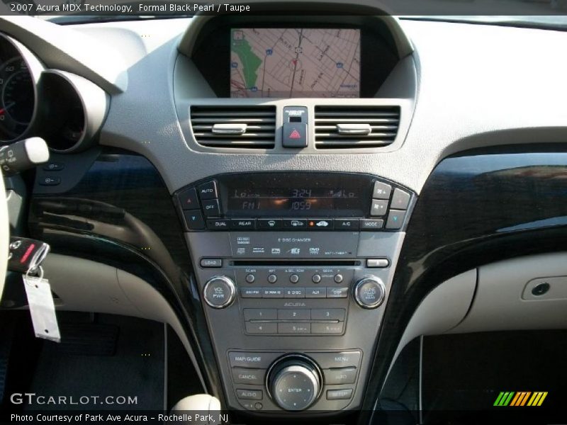 Formal Black Pearl / Taupe 2007 Acura MDX Technology