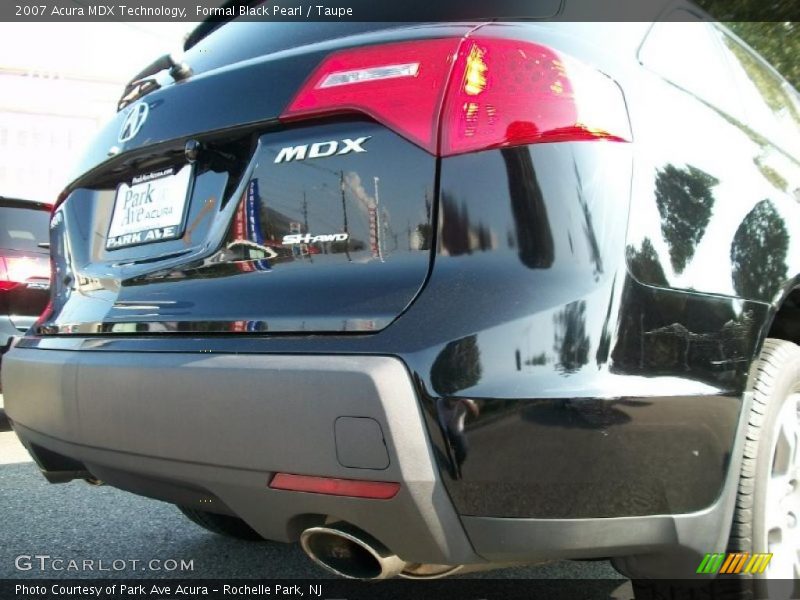 Formal Black Pearl / Taupe 2007 Acura MDX Technology