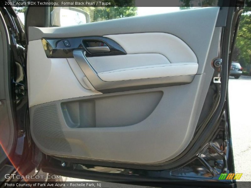 Formal Black Pearl / Taupe 2007 Acura MDX Technology