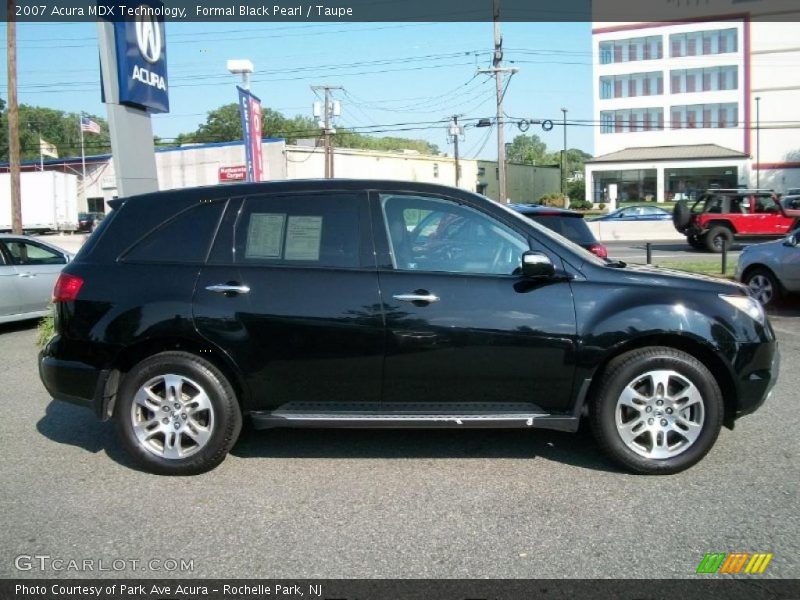 Formal Black Pearl / Taupe 2007 Acura MDX Technology