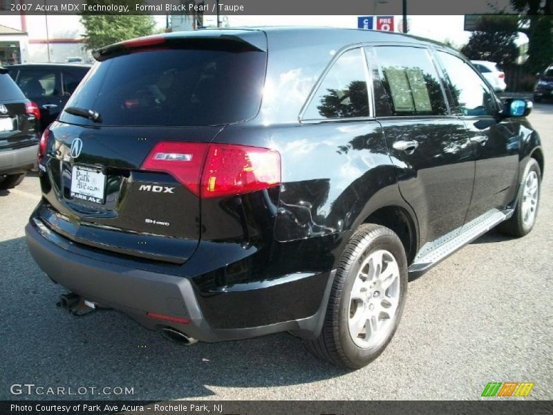 Formal Black Pearl / Taupe 2007 Acura MDX Technology