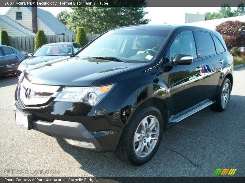 Formal Black Pearl / Taupe 2007 Acura MDX Technology