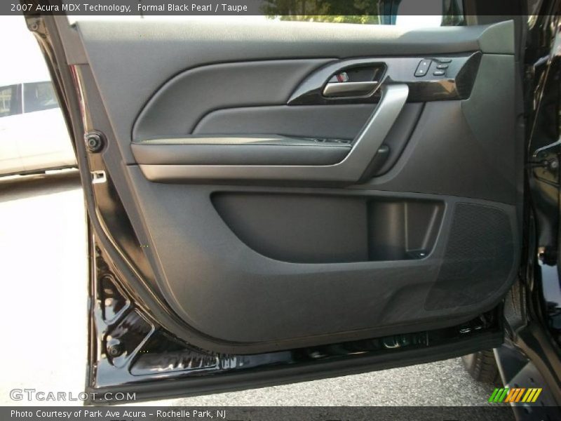 Formal Black Pearl / Taupe 2007 Acura MDX Technology
