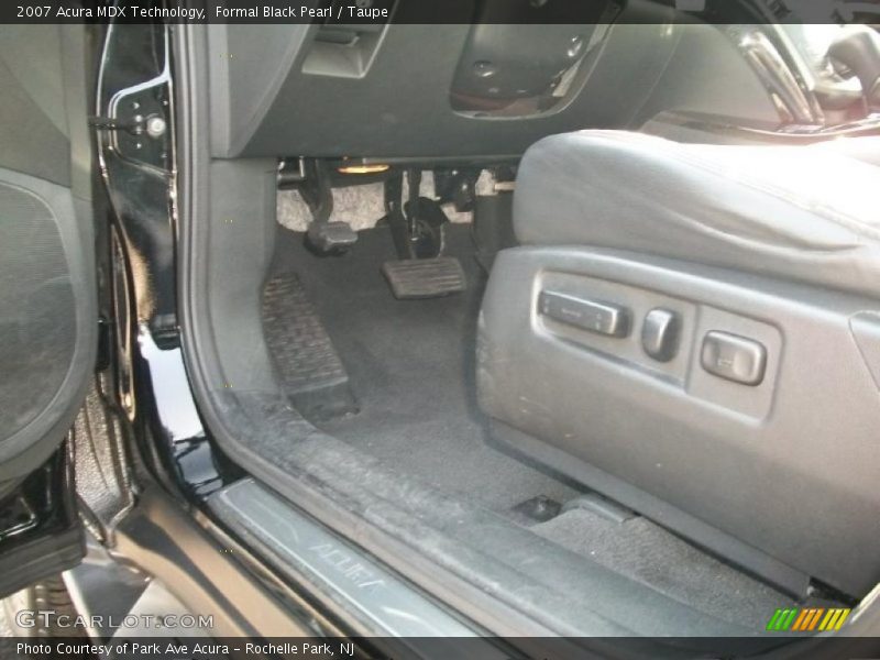Formal Black Pearl / Taupe 2007 Acura MDX Technology