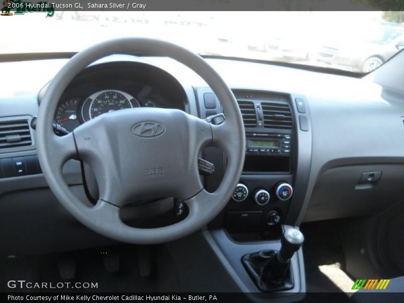 Sahara Silver / Gray 2006 Hyundai Tucson GL