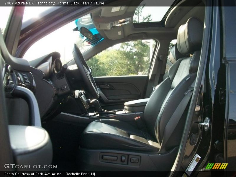 Formal Black Pearl / Taupe 2007 Acura MDX Technology