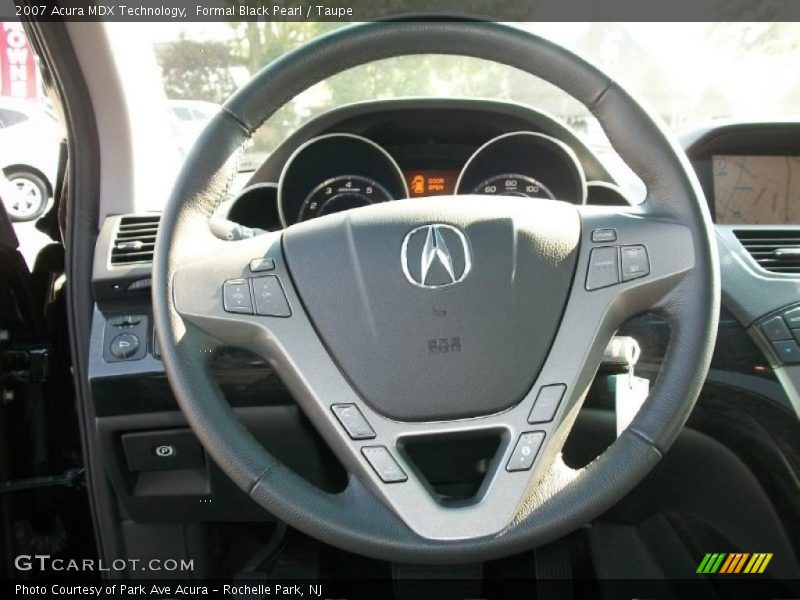 Formal Black Pearl / Taupe 2007 Acura MDX Technology