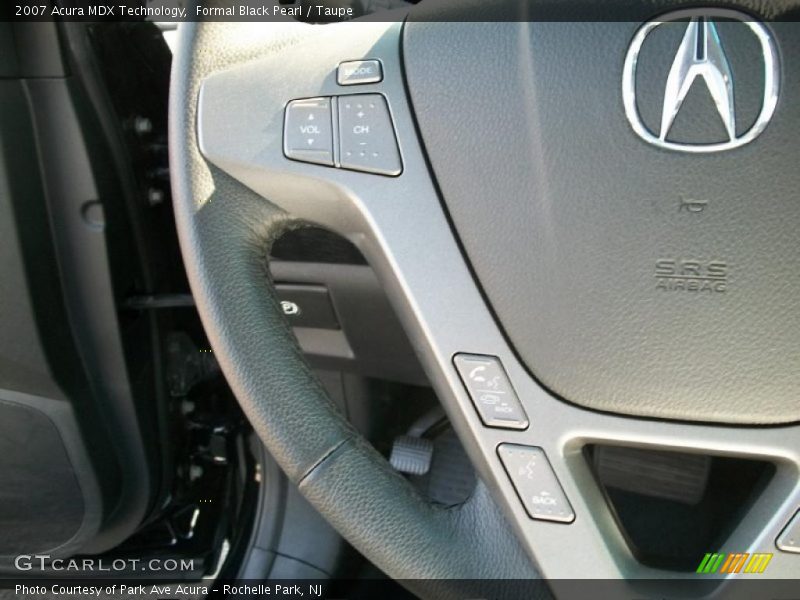 Formal Black Pearl / Taupe 2007 Acura MDX Technology