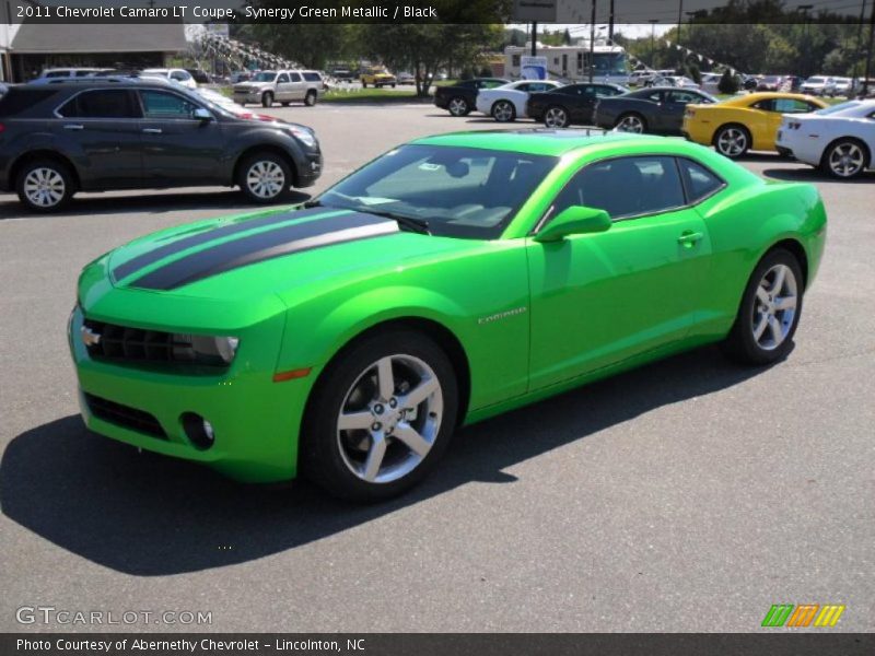Synergy Green Metallic / Black 2011 Chevrolet Camaro LT Coupe