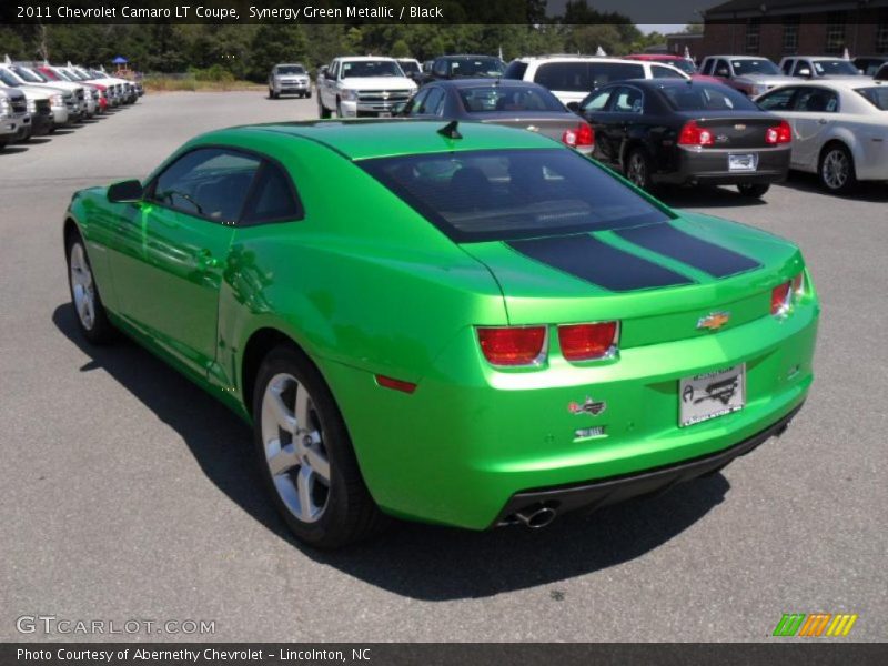 Synergy Green Metallic / Black 2011 Chevrolet Camaro LT Coupe