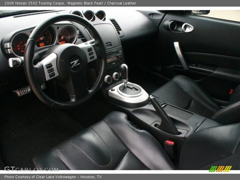 Magnetic Black Pearl / Charcoal Leather 2006 Nissan 350Z Touring Coupe