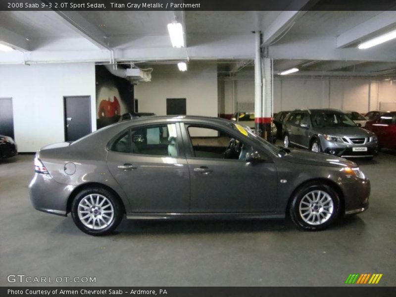 Titan Gray Metallic / Parchment 2008 Saab 9-3 2.0T Sport Sedan