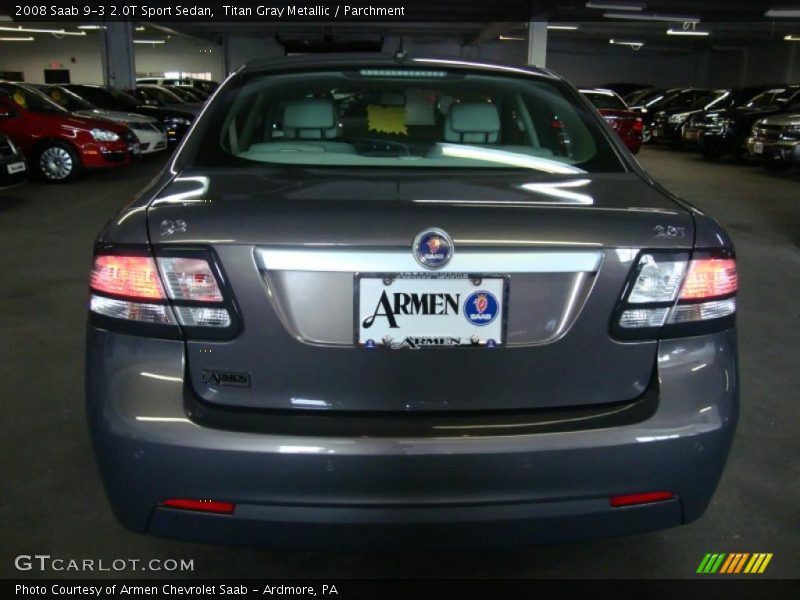 Titan Gray Metallic / Parchment 2008 Saab 9-3 2.0T Sport Sedan