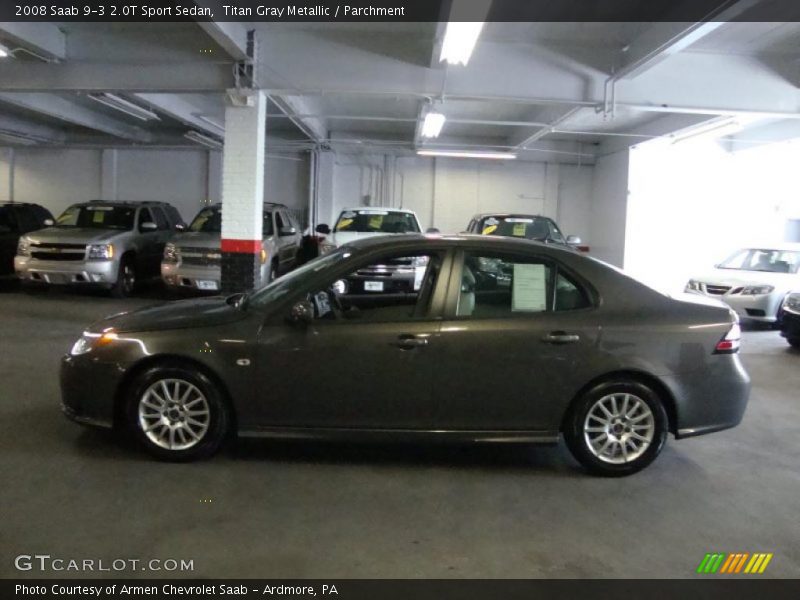 Titan Gray Metallic / Parchment 2008 Saab 9-3 2.0T Sport Sedan