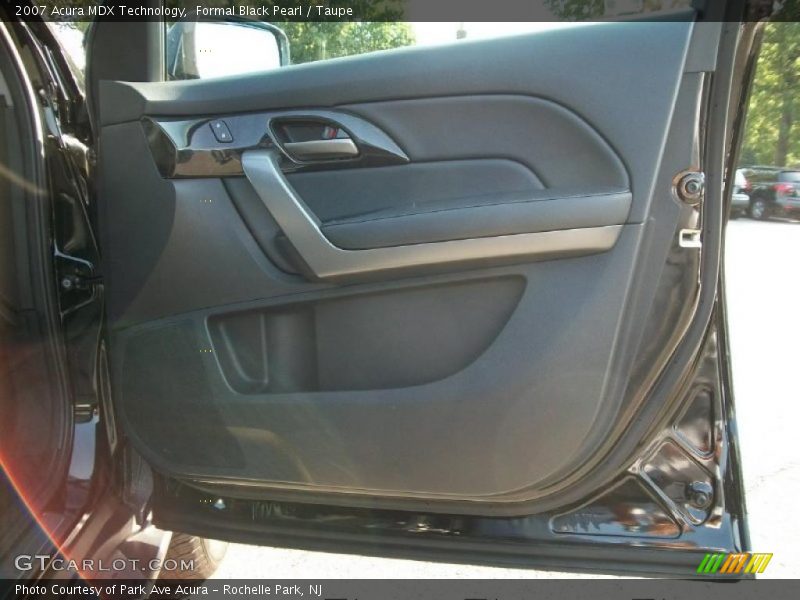 Formal Black Pearl / Taupe 2007 Acura MDX Technology
