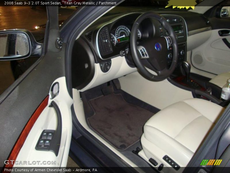Titan Gray Metallic / Parchment 2008 Saab 9-3 2.0T Sport Sedan
