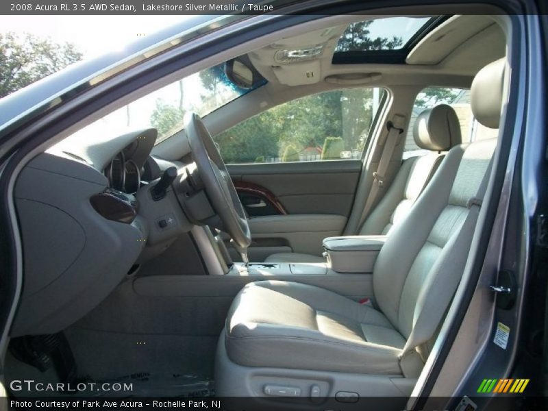 Lakeshore Silver Metallic / Taupe 2008 Acura RL 3.5 AWD Sedan