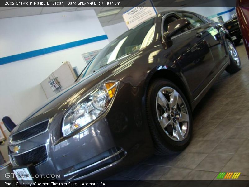 Dark Gray Metallic / Titanium 2009 Chevrolet Malibu LT Sedan