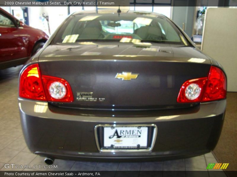 Dark Gray Metallic / Titanium 2009 Chevrolet Malibu LT Sedan