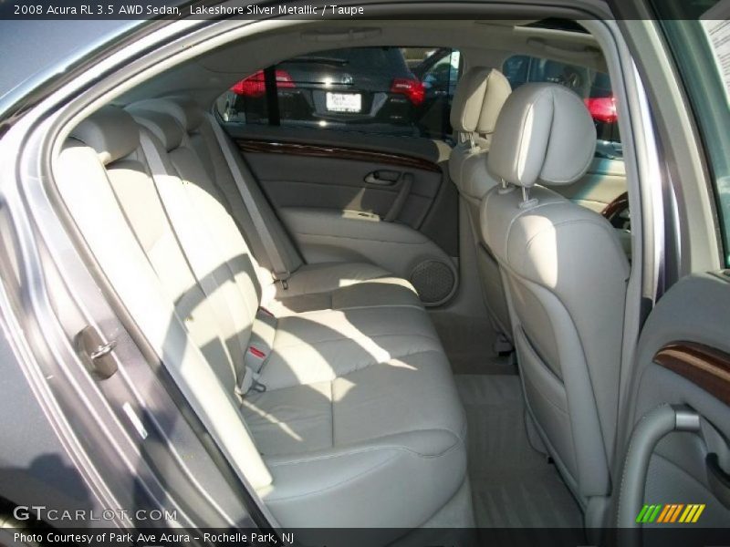 Lakeshore Silver Metallic / Taupe 2008 Acura RL 3.5 AWD Sedan