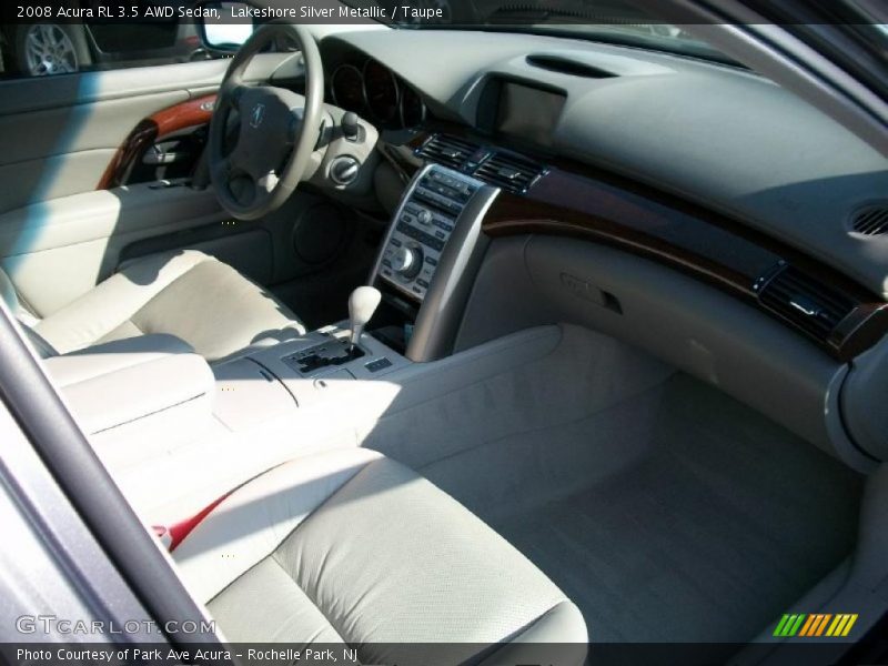 Lakeshore Silver Metallic / Taupe 2008 Acura RL 3.5 AWD Sedan