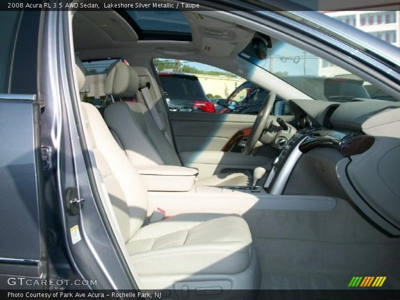 Lakeshore Silver Metallic / Taupe 2008 Acura RL 3.5 AWD Sedan