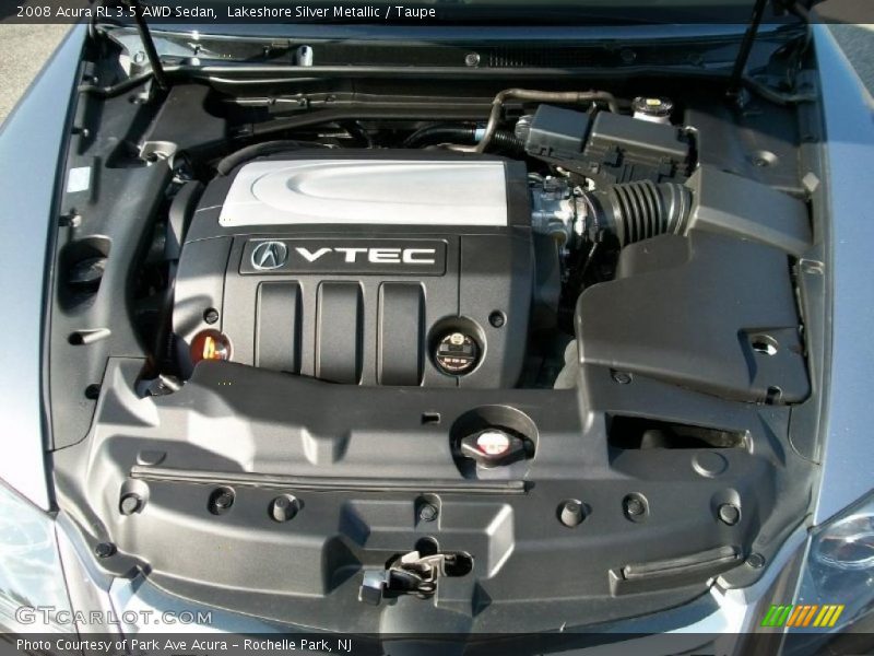 Lakeshore Silver Metallic / Taupe 2008 Acura RL 3.5 AWD Sedan
