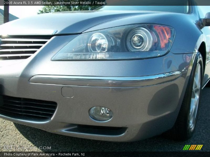 Lakeshore Silver Metallic / Taupe 2008 Acura RL 3.5 AWD Sedan