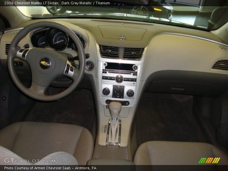Dark Gray Metallic / Titanium 2009 Chevrolet Malibu LT Sedan