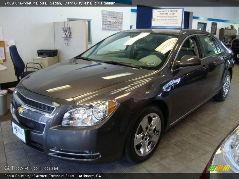 Dark Gray Metallic / Titanium 2009 Chevrolet Malibu LT Sedan