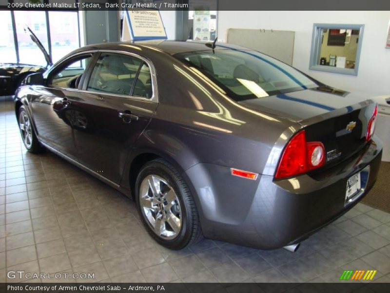 Dark Gray Metallic / Titanium 2009 Chevrolet Malibu LT Sedan