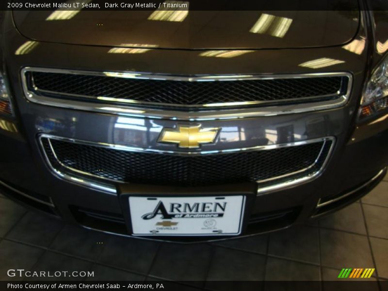 Dark Gray Metallic / Titanium 2009 Chevrolet Malibu LT Sedan