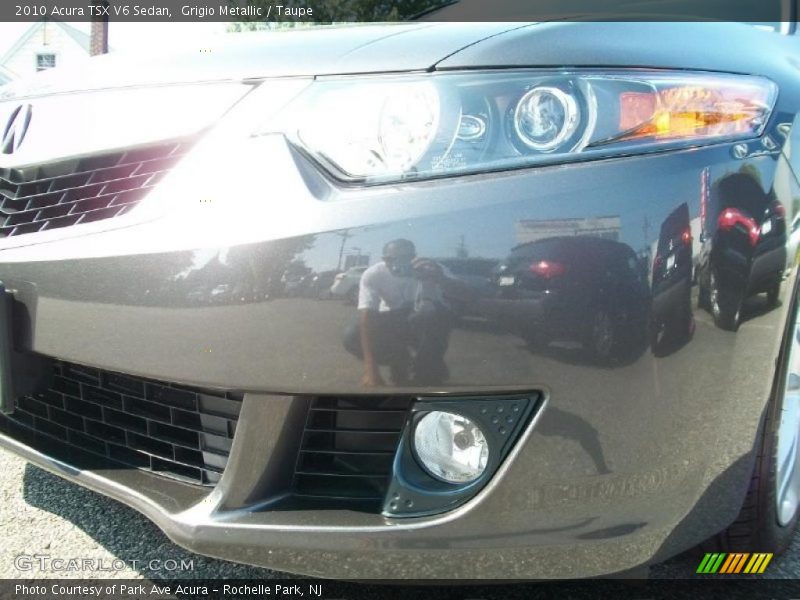 Grigio Metallic / Taupe 2010 Acura TSX V6 Sedan